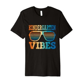 Retro Vintage Sunglasses Kindergarten Vibes Back To School Premium T-Shirt