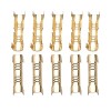 Suzoye 100 Pieces U Shape Copper Ring Terminals Crimp Wire