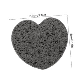 VICASKY 30pcs Heart Shaped Cleansing Sponges for Face Compressed Makeup Remover Pads Gentle Exfoliating for Safe Daily Skin Care