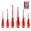 HAUTMEC Insulated Screwdriver Set, 6-Piece Electrician Screwdriver Set, VDE &