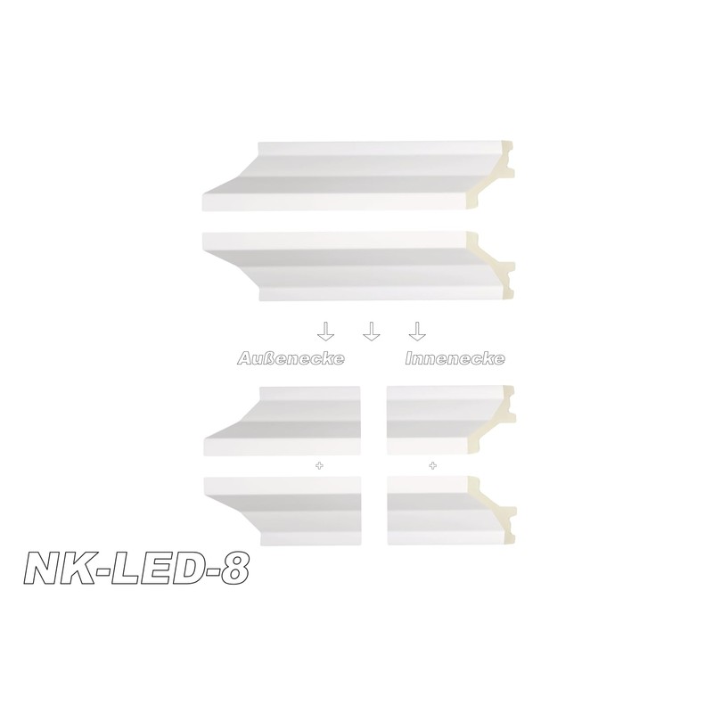 HEXIM LED Inner Corner Outer Corner Made of PU -