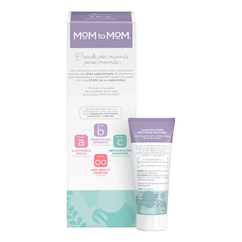Mom To Mom Lanolina Para Proteger Pezones Lactancia 20g Tipo