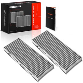 A-Premium 2 piezas Filtro de aire de cabina con carbón activado Compatible con Nissan Frontier 2005-2023, Pathfinder 2005-2012, Xterra 2005-2015, NV1500/NV2500/NV3500 2012-2015 y Suzuki Equator 2009