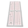 Keyboard Keycaps 129 Keys Pudding Transparent OEM Height PBT Two