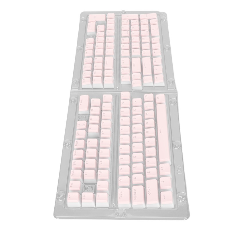 Keyboard Keycaps 129 Keys Pudding Transparent OEM Height PBT Two