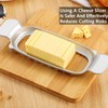 DILUSILK Butter Slicer,Butter & Cheese Slicer Stainless Steel Multipurpose Cheese