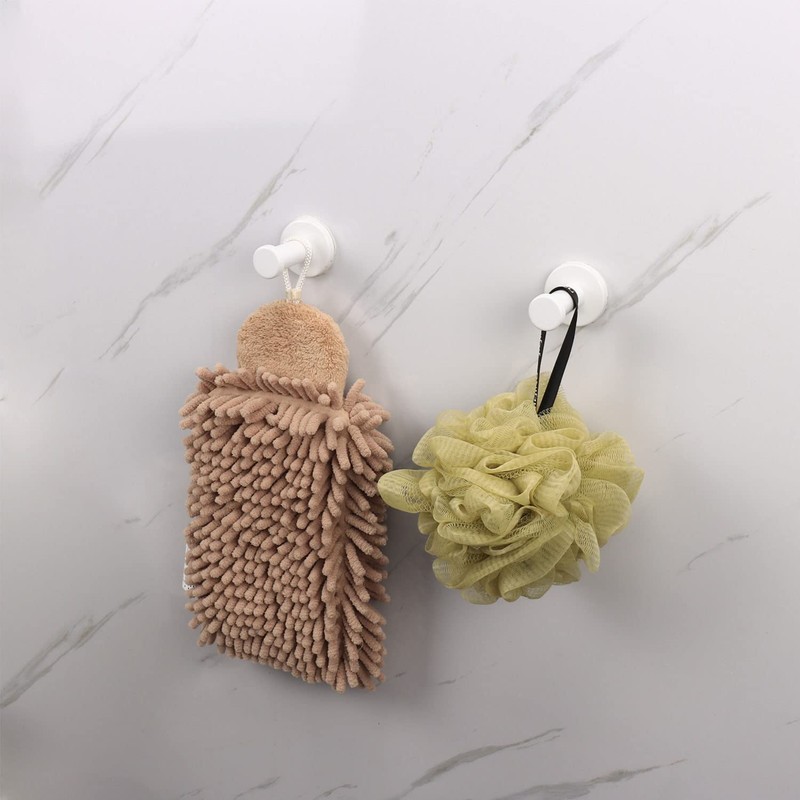 Vanloory Bath Towel Hooks, 6 Pack Round Coat Hooks, Sturdy