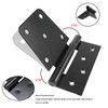 3-1/2" Heavy Duty Gate Hinges, 4 Pack Black Iron Shed