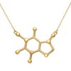 Serebra Jewelry (SJ) Caffeine Molecule Pendant with Necklace | All