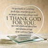 Autom Glass I Thank God for You Standing Heart Keepsake,