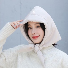 Unisex Padded Winter Camping Balaclava with Ear Flaps, LF2870, Free Size Light Gray 3ea