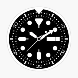Endless New Objects Watch Watches Collector Black Dial Clock Time Vinyl Decal Sticker Bumper Phone