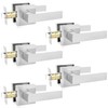Passage Door Levers, 5 Pack Satin Nickel Heavy-Duty Door Handles,