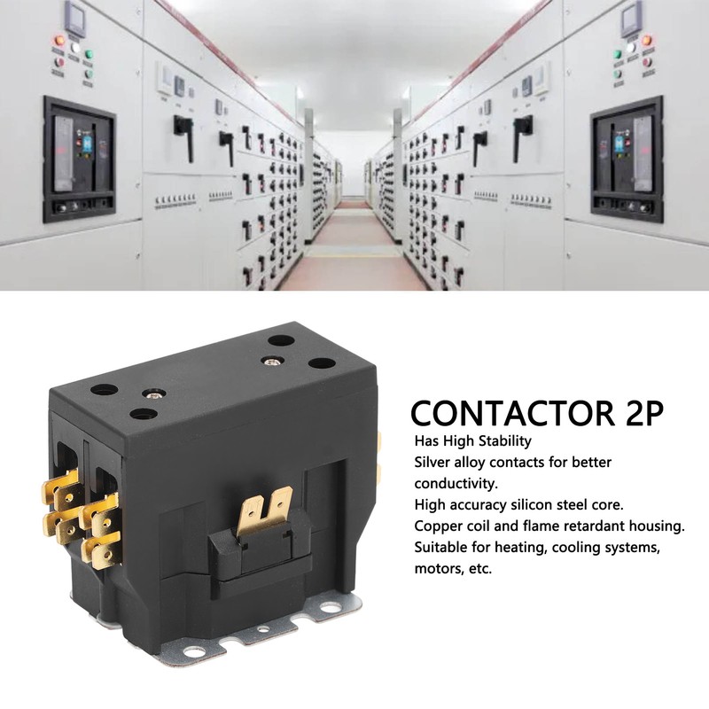 Air Conditioner Contactor Heating Ventilation Air Conditioning Contactor 32A 2P