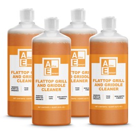 Flat Top Grill Cleaner – 32 fl oz (Pack of 4) | Griddle Cleaner, Food Safe, Non-Caustic, Removes Burnt-On Residue, Blackstone Compatible