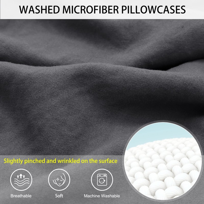 PiccoCasa Long Body Pillow Case Soft Brushed Microfibre Pillow Cover