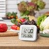aninako Digital Clock, Waterproof, Timer, Thermometer, Hygrometer, Digital Placement, Wall