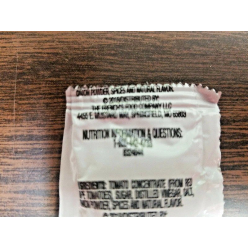 Frenchs FRENCH'S KETCHUP INDIVIDUAL PACKETS NON GMO, NO HIGH FRUCTOSE