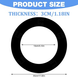 Rppiup 3cm Thick Dart Board Surround Ring, 5pcs Splicing EVA Dartboard Surround, Dartboard Wall Protection Board, Dart's Surround for All Standard Size Dartboards, Prevent Wall Damage for Dart Lovers