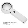 Desktop Handheld LED Magnifier 7X USB Battery Powered Reading Magnifying