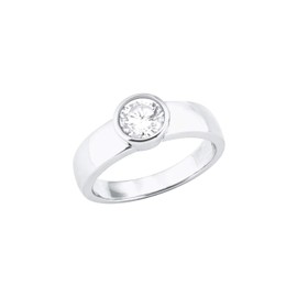 s.Oliver 2027573 Women's Ring 925 Sterling Silver with Synthetic Zirconia Silver Comes in Jewellery Gift Box, Metal, Cubic Zirconia