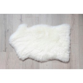 Blue Jay An Elite Healthcare Brand Soft N Plush Real Sheepskin Rug | Pressure Relief and Natural Warmth in The Cold Real Sheep Wool Pad | 6-7 Square Feet | Ivory