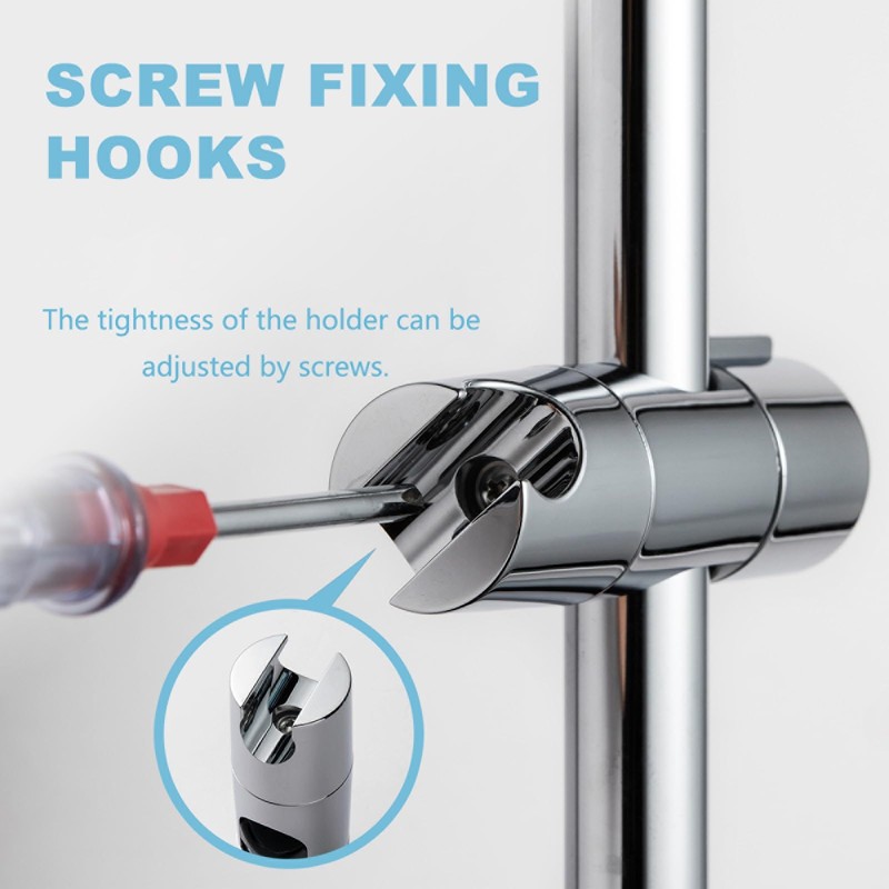 OFFO Shower Head Holder, Adjustable 18-25mm Diameter Hand Shower Holder