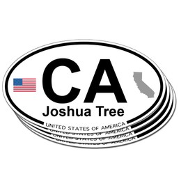 Joshua-Tree, California Oval Sticker - 4 Pack
