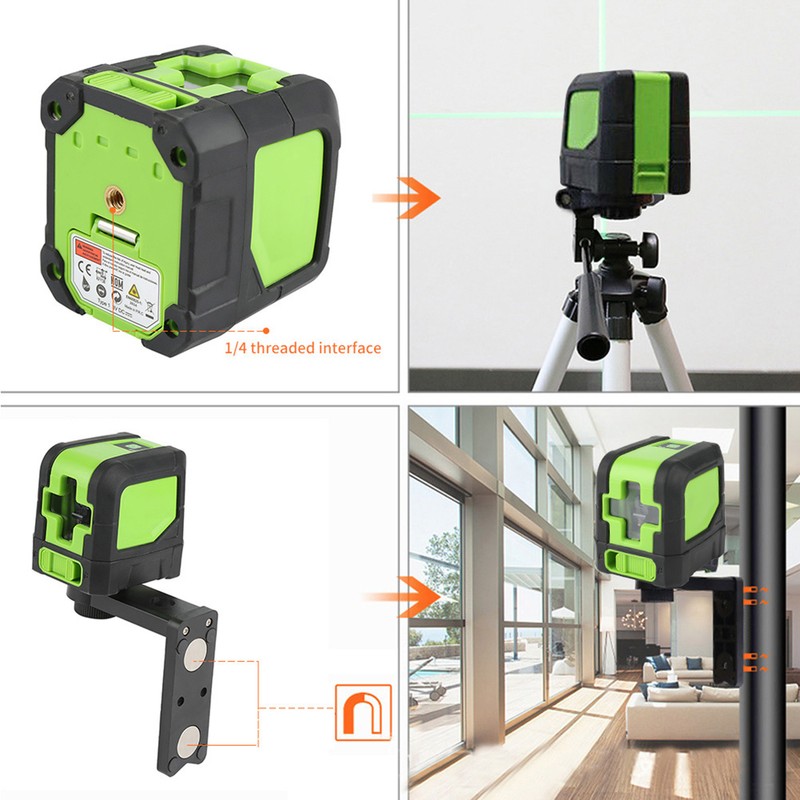 9011G/R 2 Lines High Precision Laser Spirit Level Line Instrument