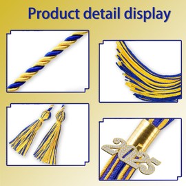 Graduation Cords Honor Band Graduation Accessories Tassel Gold Treasure Blue Cords Congratulations Graduate and High School Students Happy Graduation Braided Honor Rope Cord Class of 2025