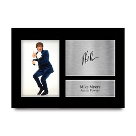 HWC Trading A4 Mike Myers Austin Powers Gifts Printed Signed Autograph Picture For Film Memorabilia Fans - A4 Framed