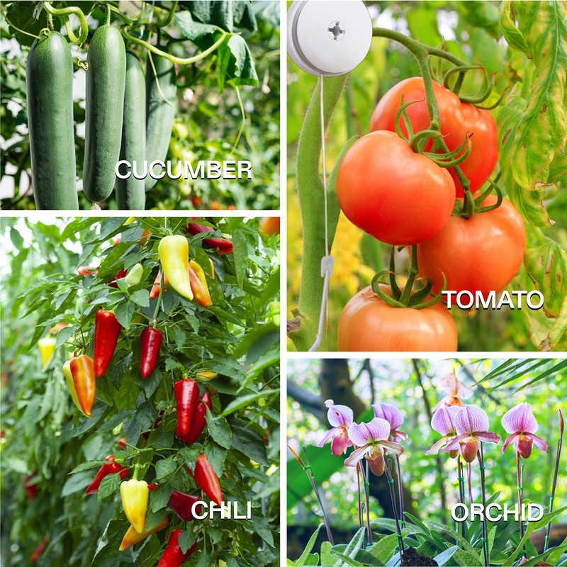 VIVOSUN 12 PCS Retractable Plant Yoyo with Stopper for Grow