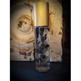 Unbranded LAVENDER ESSENTIAL OIL ROLLER BOTTLE with lavender buds