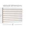 White Slatwall Panels Organizer Kit - Includes (2) - 24"