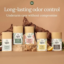 Organic Jaguar Desodorante sin aluminio para mujeres y hombres, desodorante 100% natural con aceite de coco, manteca de karité, sin bicarbonato de sodio, seguro para pieles sensibles, de larga dura