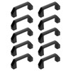 sourcing map 10 Pack Rectangular Plastic Pull Handle, 90mm/3.5 Inch