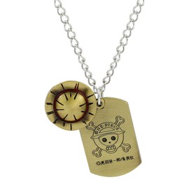 GAUEIOUR Anime Jewelry Bronze Straw Hat Necklace,Anime Cosplay Fans Gift,Great Accessory for Men Women,Best Gifts for the Anime Fans and Followers,Alloy Necklace