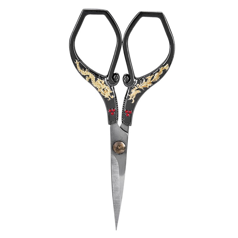 Vintage Stainless Steel Sewing Scissors Classical Cutting Embroidery Crafts Tool