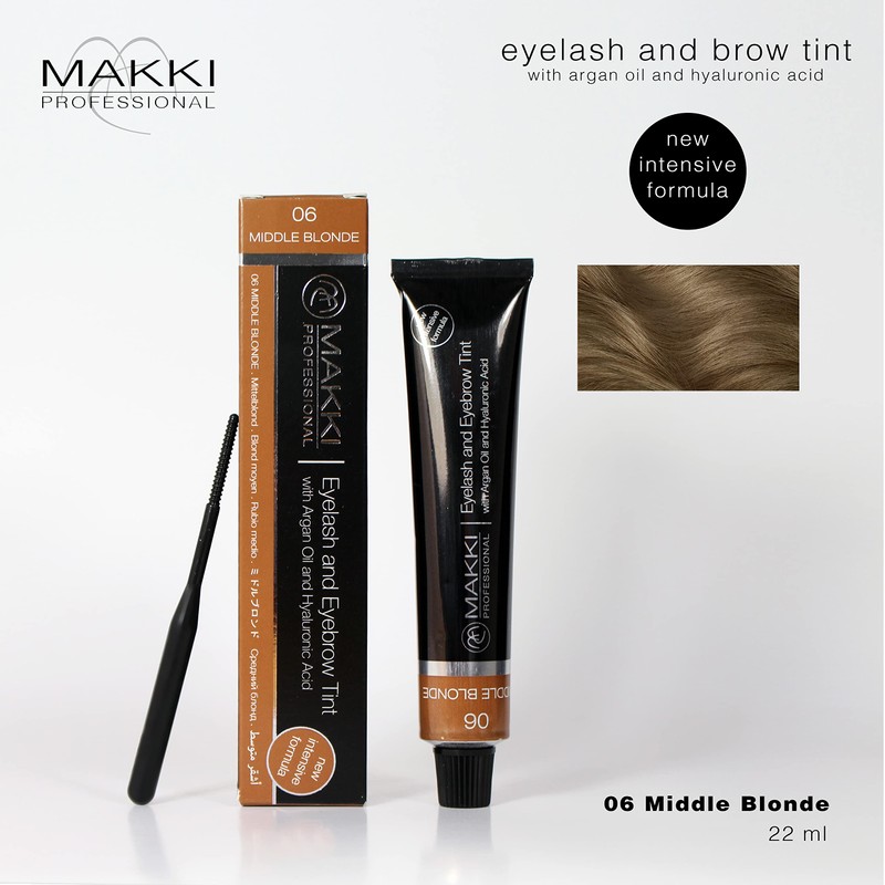 06 Medium Blonde Makki Professional Intensive Eyelash and Eyebrow Colour