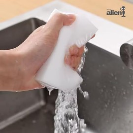 Trend Alien 10 x Multi-Functional Eraser Sponge, Magic Cleaning Pads for Kitchen Household Cleaning, 10 x 6 x 2 cm