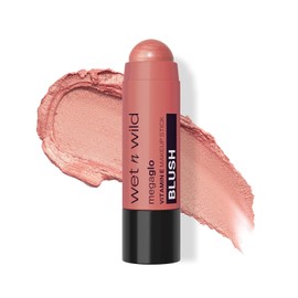 Wet n Wild MegaGlo Rubor en Barra Peach Bums | Blush Cremoso en Stick de Alta Pigmentación para Mejillas con Acabado Natural y Brillante | Rubor Portátil, Vegano, Cruelty Free, Larga Duración y Fácil de Difuminar para Todo Tipo de Piel