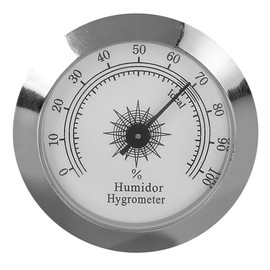 Analog Hygrometer HYG-75S Polished Silver Finish Hygrometer