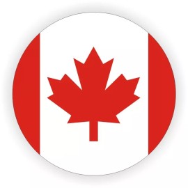 Unbranded/Generic 3 pcs Canada Flags Hard Hat Stickers | Helmet Decals Labels Canadian Maple Leaf