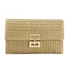 TOFBS Women's Clutch Straw Square Handbag Summer Envelope Bag Woven