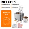 Neretva Bread Maker, 20-IN-1 2LB Bread Machine Dual Heater Bread