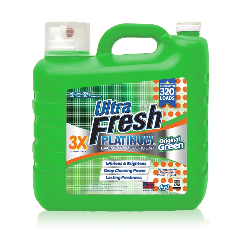 Ultra Fresh 2 Pack 3X Platinum Liquid Laundry Detergent up