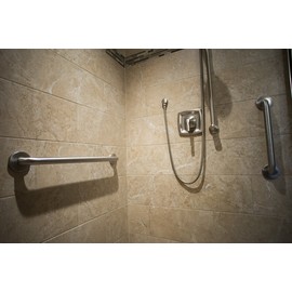 Design House 514067 Commercial Safety Grab Bar 24", Satin Stainless Steel, Inch, Polished Chrome