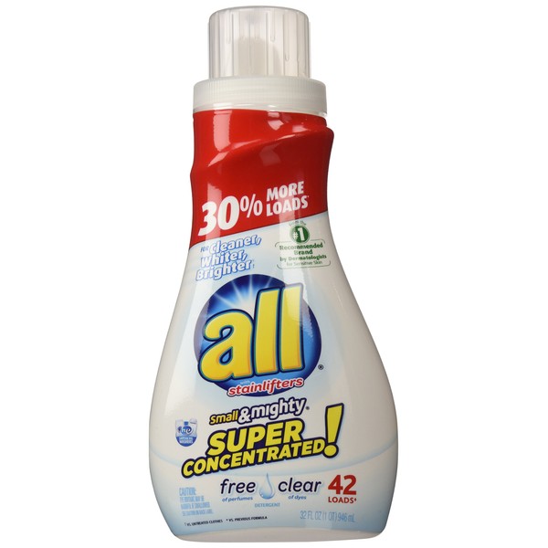 all Stainlifters small & mighty Liquid Detergent - 32 oz - Free Clear