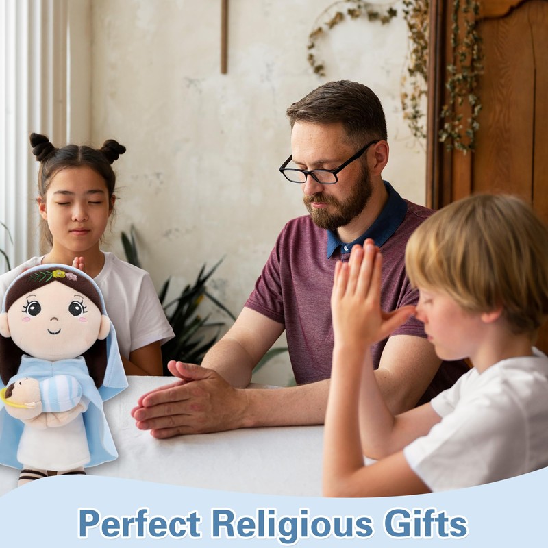 NIUBEHOHO Mary Kids' Plush Toy Pillow – Exquisite Virgin Mary