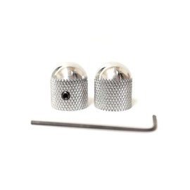 Master Of Light Knurly Knob Tele Knob Bass Knob Set (Small Diamond Knurl, Aluminum, Polished) Guitar Knob Set Dome knob Telecaster, Bass, Made in USA (2 Pack)
